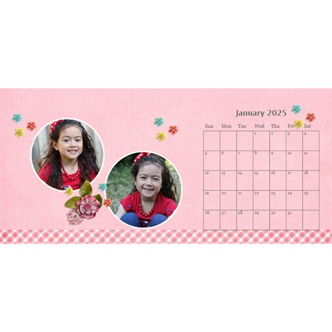 Desktop Calendar 11  X 5  Jan 2025