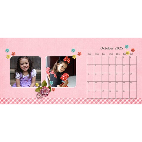 Desktop Calendar 11  X 5  Oct 2025