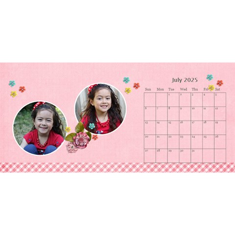 Desktop Calendar 11  X 5  Jul 2025