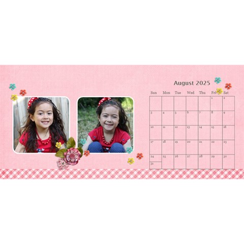 Desktop Calendar 11  X 5  Aug 2025