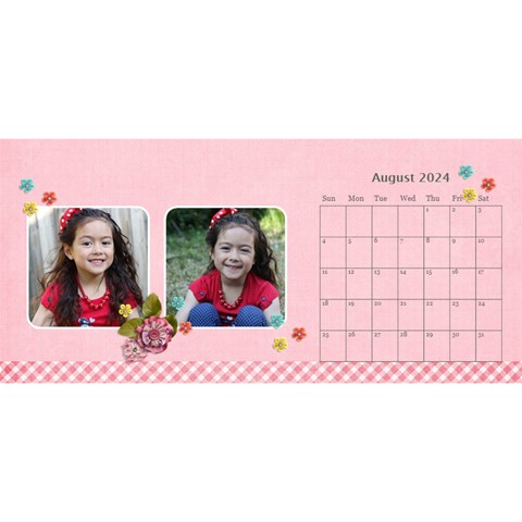 Desktop Calendar 11  X 5  Aug 2024