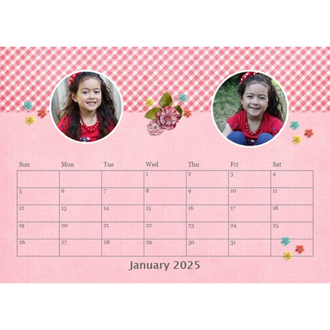 Desktop Calendar 8 5  X 6  Jan 2025