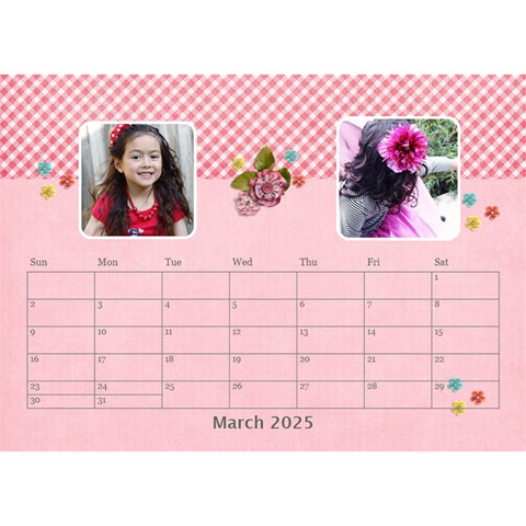 Desktop Calendar 8 5  X 6  Mar 2025