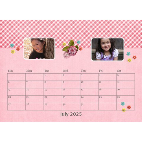 Desktop Calendar 8 5  X 6  Jul 2025
