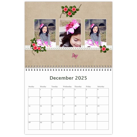 Wall Calendar 11 X 8 5 Dec 2025
