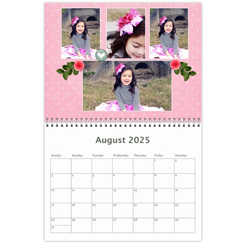Wall Calendar 11 X 8 5 Aug 2025