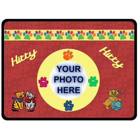 Cat Lover s Large Blanket By Joy Johns 80 x60  Blanket Front