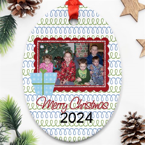 2024 Oval Ornament 2 By Martha Meier Front