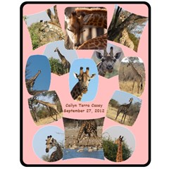 Giraffe Blanket - Fleece Blanket (Medium)