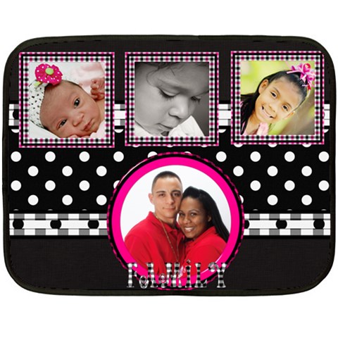 Family By Krystal M 35 x27  Blanket
