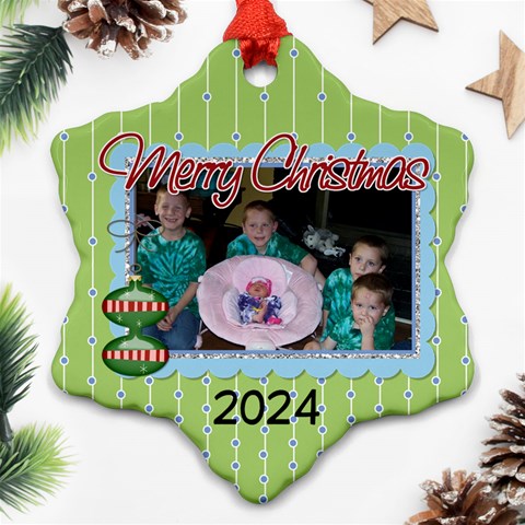 2024 Snowflake Ornament 2 By Martha Meier Front