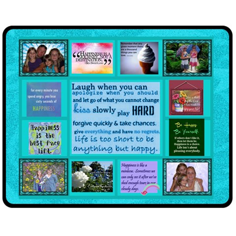 Happiness Medium Blanket By Joy Johns 60 x50  Blanket Front