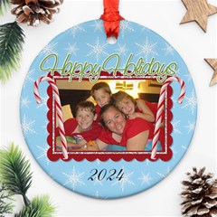 2024 Round Double Sided Ornament 1 - Round Ornament (Two Sides)