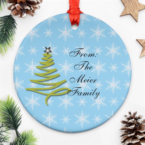 2024 Round Double Sided Ornament 1 By Martha Meier Back