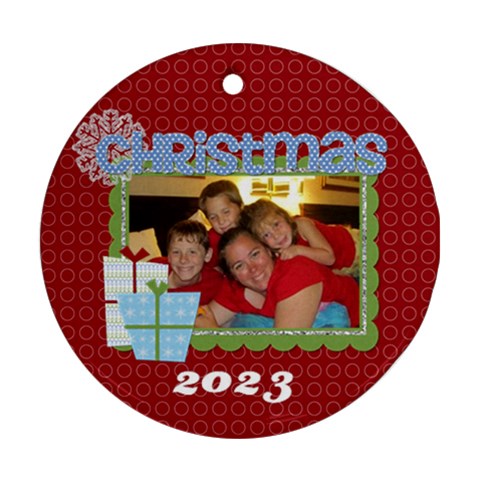 2023 Round Double Sided Ornament 2 By Martha Meier Front