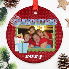 2024 Round Double Sided Ornament 2 - Round Ornament (Two Sides)