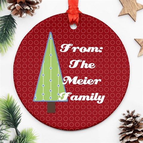 2024 Round Double Sided Ornament 2 By Martha Meier Back
