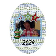2024 Oval Double Sided Ornament 1 - Oval Ornament (Two Sides)