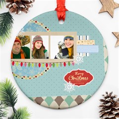 merry christmas - Ornament (Round)