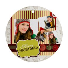 merry christmas - Ornament (Round)