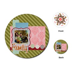 family - Playing Cards Single Design (Round)