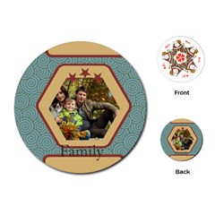 family - Playing Cards Single Design (Round)