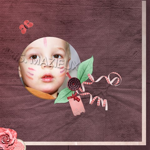 Gourmande2 By Elfie 12 x12  Scrapbook Page - 1