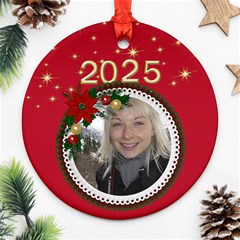 Round Christmas Ornament (2 Sided)