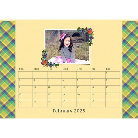 Desktop Calendar 8 5  X 6  Feb 2025