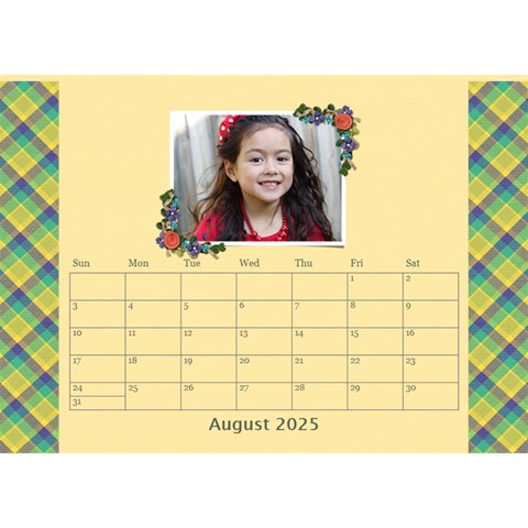 Desktop Calendar 8 5  X 6  Aug 2025