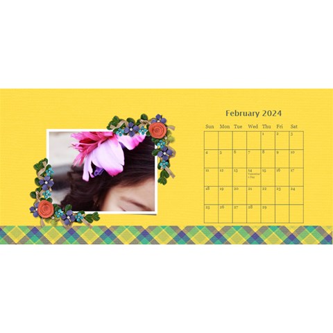 Desktop Calendar 11  X 5  Feb 2024