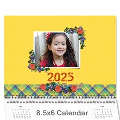 Wall Calendar 8.5 x 6 - Flower Blooms - Wall Calendar 8.5  x 6 