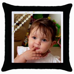 1 - Throw Pillow Case (Black)