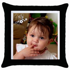 11 - Throw Pillow Case (Black)