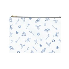 Camping White - Cosmetic Bag (Large)