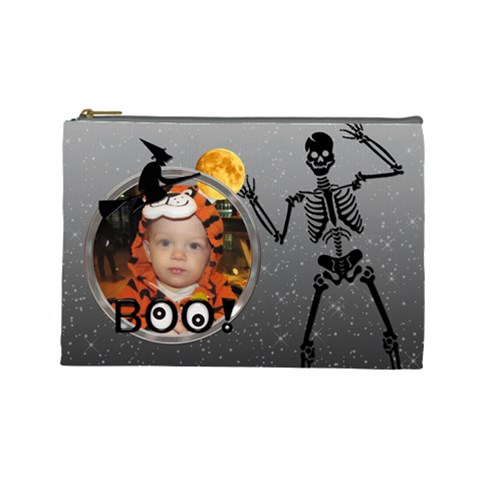Halloween Large Cosmetic Bag By Lil Front