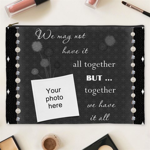 Together Xxxl Cosmetic Bag By Lil Front