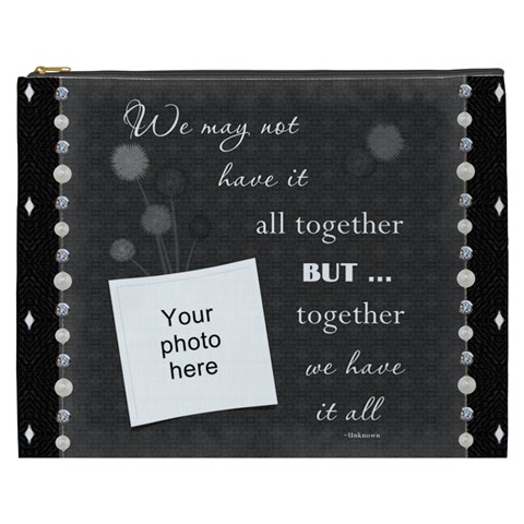 Together Xxxl Cosmetic Bag By Lil Front
