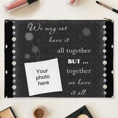 Together Xxxl Cosmetic Bag By Lil Back