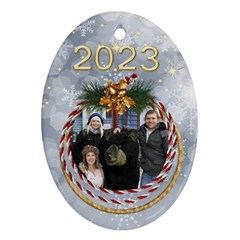 My Oval Christmas ornament (2 sided) - Oval Ornament (Two Sides)