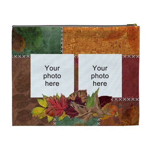 Pretty Autumn Xl Cosmetic Bag By Lil Back