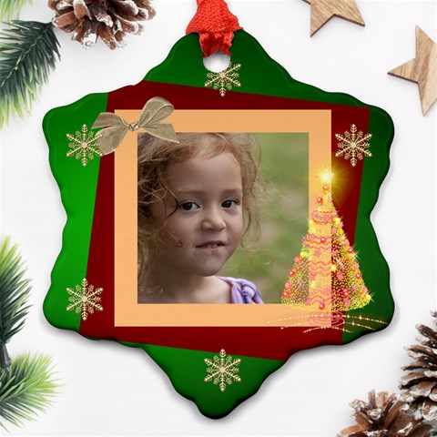 Christmas Dreams Snoflake Ornament (2 Sided) By Deborah Back