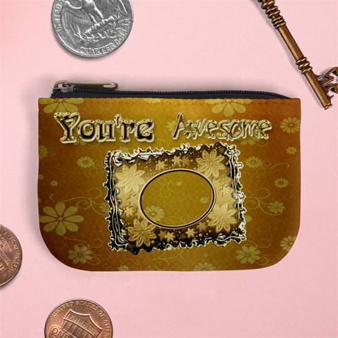 You re Awesome Flower Coin Purse By Ellan Front
