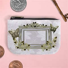 White Black Wedding Coin Purse