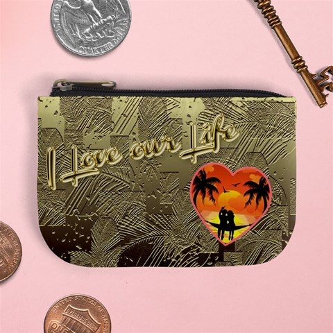 I Love Our Life Coin Purse By Ellan Front