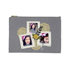 Cosmetic Bag (L) -Happiness 7 - Cosmetic Bag (Large)