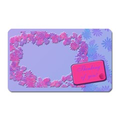 thinking of you flower magnet - Magnet (Rectangular)