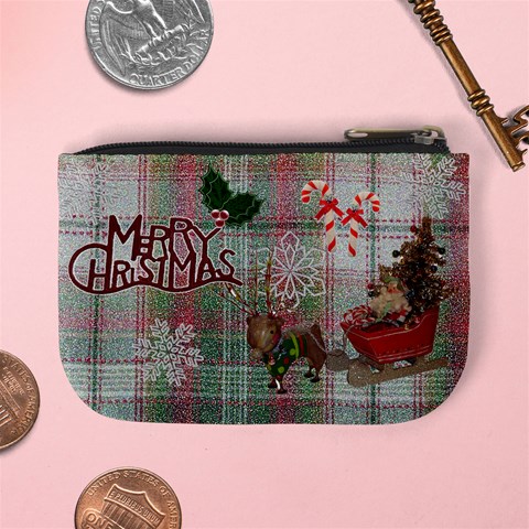 No Frame Stocking Stuffer Remember When Santa Merry Christmas Mini Coin Purse By Ellan Back