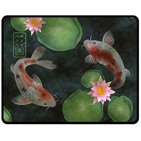 Koi Throw By Amelia K  Little 60 x50  Blanket Front