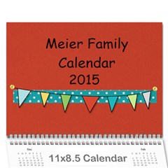 2015 new calendar 5 - Wall Calendar 11  x 8.5  (12-Months)